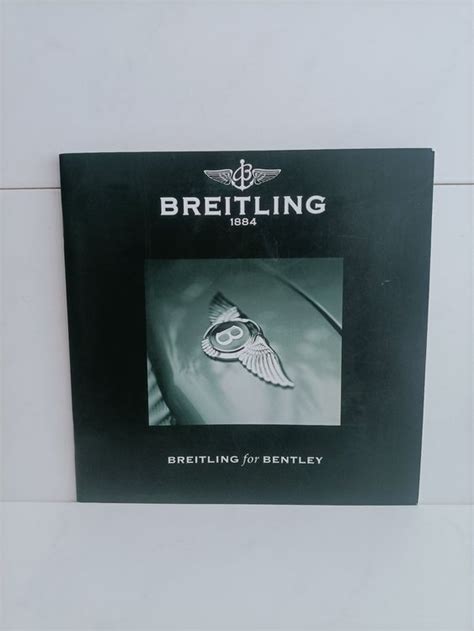 breitling bentley brochure|breitling used for bentley.